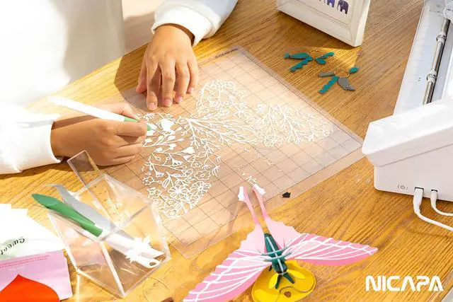 Alt view image 4 of 5 - Standard Grip Cutting Mat for Silhouette Cameo 4/3/2/1 (12x12 inch,3 pack) Standard Adhesive Sticky Quilting Cut Pads Replacement Accessories for Silhouette Cameo