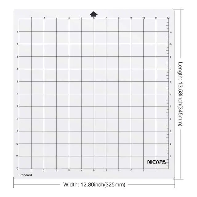 Alt view image 5 of 5 - Standard Grip Cutting Mat for Silhouette Cameo 4/3/2/1 (12x12 inch,3 pack) Standard Adhesive Sticky Quilting Cut Pads Replacement Accessories for Silhouette Cameo