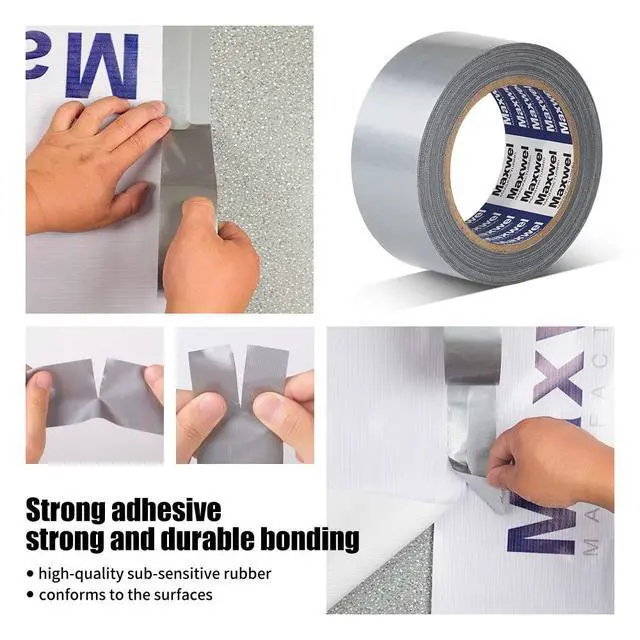 Alt view image 3 of 6 - Duct Tape Heavy Duty Waterproof Silver Duct Tape for Home Repair, Bundles