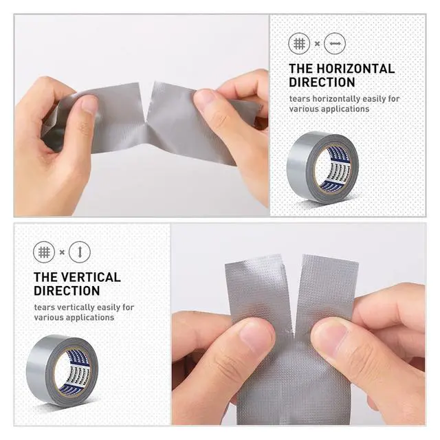 Alt view image 5 of 6 - Duct Tape Heavy Duty Waterproof Silver Duct Tape for Home Repair, Bundles