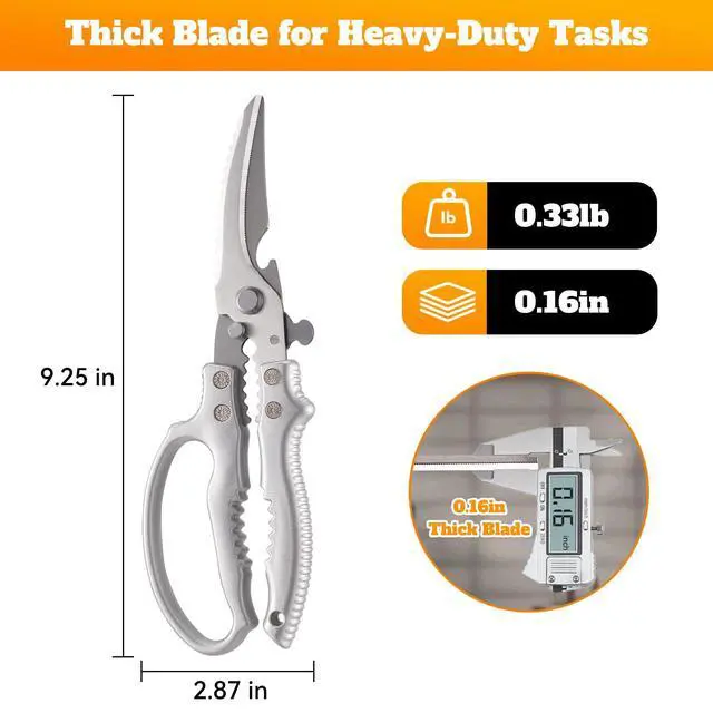 Alt view image 2 of 7 - Poultry Shears, Kitchen Shears Heavy Duty for Chicken, Bones