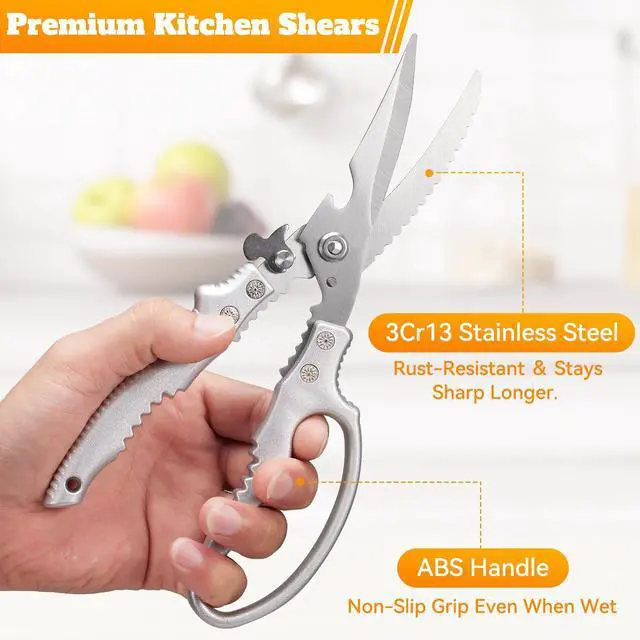 Alt view image 3 of 7 - Poultry Shears, Kitchen Shears Heavy Duty for Chicken, Bones