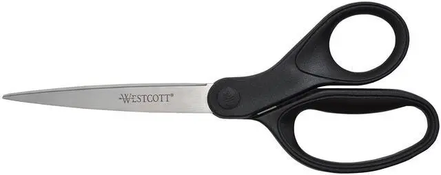 Main image of 16451 8-Inch KleenEarth Recycled Scissors For Office and Home, Black