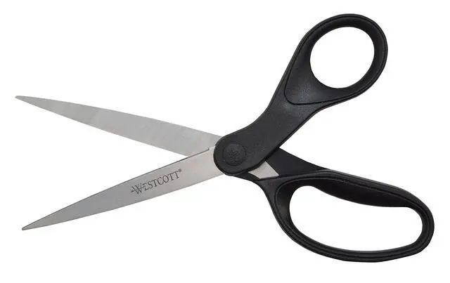 Alt view image 3 of 6 - 16451 8-Inch KleenEarth Recycled Scissors For Office and Home, Black