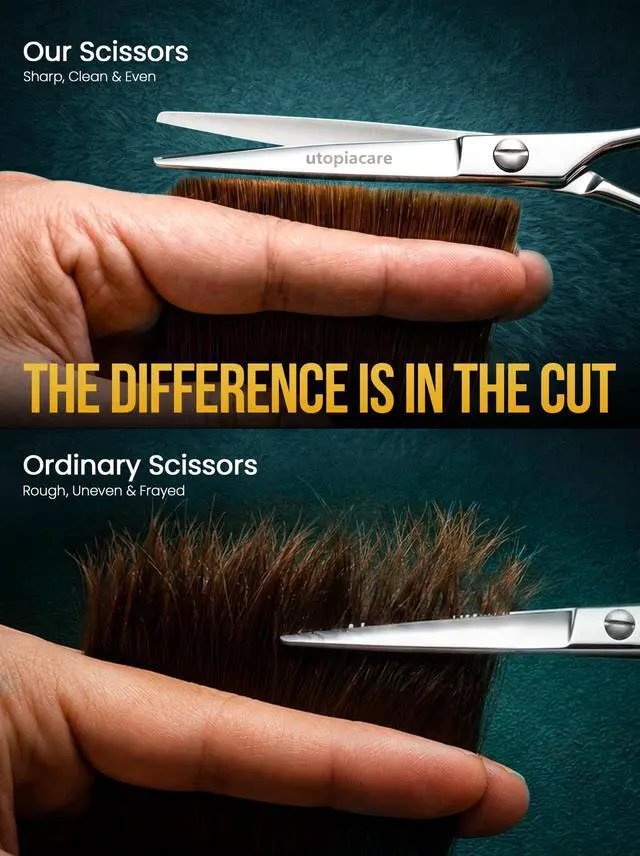 Alt view image 4 of 7 - Hair Scissors Professional- 6.5inch Stainless Steel Hair Shears