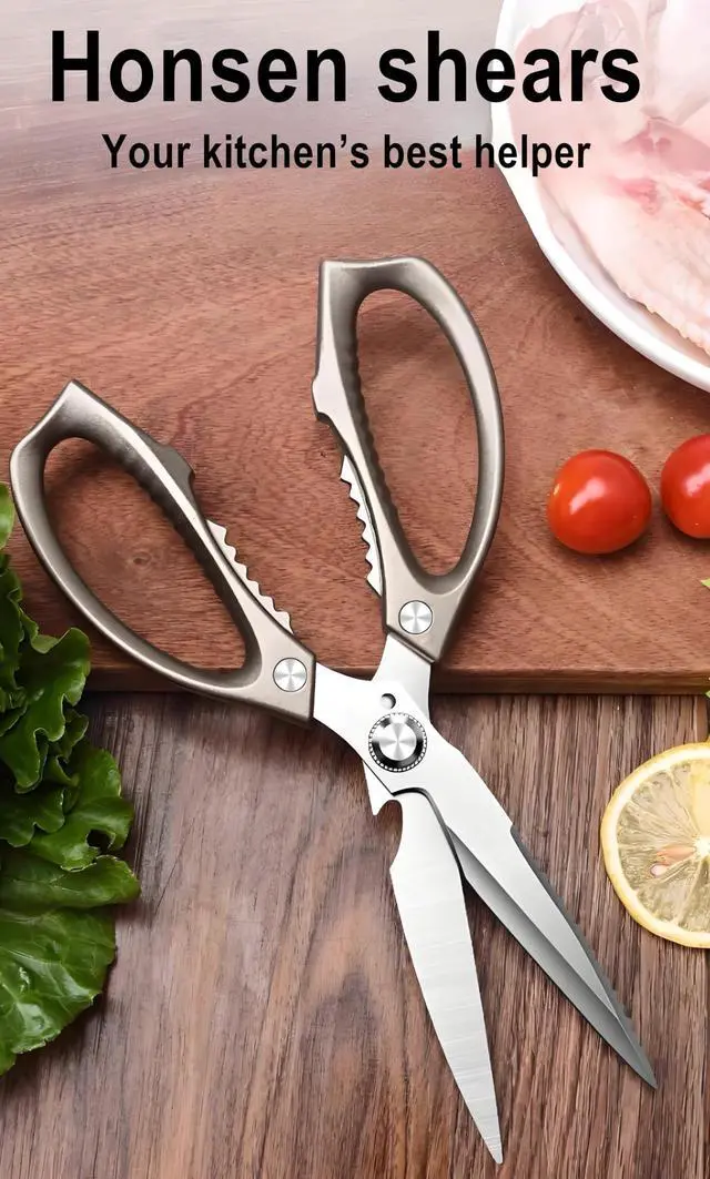 Alt view image 3 of 4 - Kitchen Scissors, All PurposeUltra Sharp Meat ScissorsHeavy Duty Cooking ScissorDishwash Safe Stainless Steel Kitchen Shears for Food, Chicken Bones, Turkey