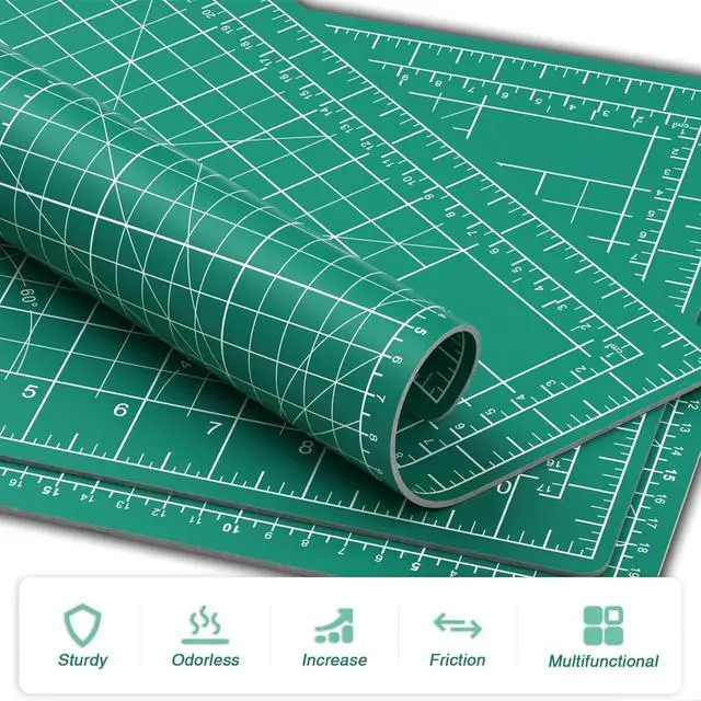 Alt view image 7 of 7 - 8in×6in Cutting Mat, A5 Cutting Mat for Sewing, Fabric Craft Mat