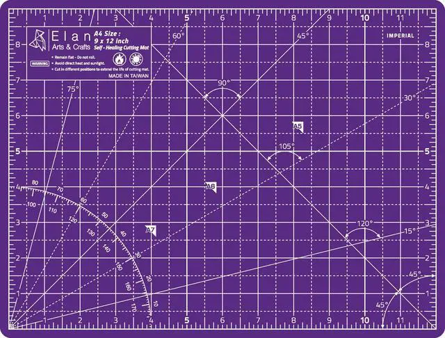 Alt view image 2 of 6 - Cutting Mat A4 Pink & Purple, Self Healing Cutting Mat 9x12 Inch, 5-Ply Craft Board Pink, Hobby Board for Crafts 9x12 Inch
