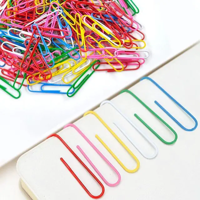 Alt view image 7 of 7 - Paper Clips, 180 Pack 2 Inch Large Colored Paperclips, Large Assorted Colored Coated Paper Clips,Jumbo Reusable Big Paperclips for Paperwork Office School Document Organizing