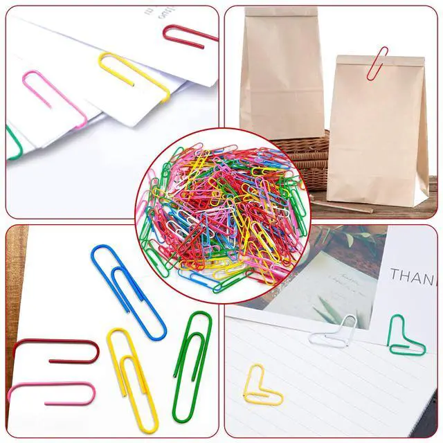 Alt view image 6 of 7 - Paper Clips, 180 Pack 2 Inch Large Colored Paperclips, Large Assorted Colored Coated Paper Clips,Jumbo Reusable Big Paperclips for Paperwork Office School Document Organizing