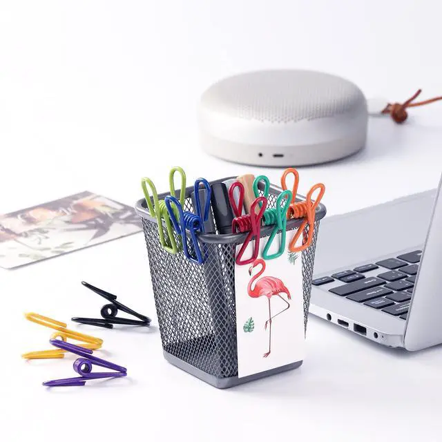 Alt view image 3 of 7 - 16 Pack Chip Clips, Utility PVC-Coated Colorful Steel Clip for Sealing Food