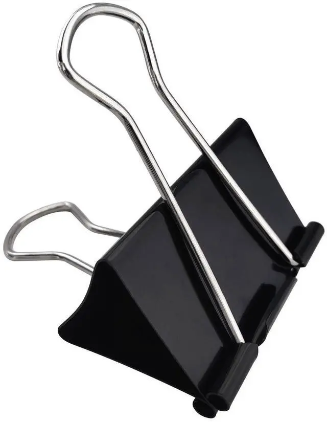 Main image of Extra Large Binder Clips 2.4-Inch (12 Pack), Big Paper Clamps for Office Supplies, Black