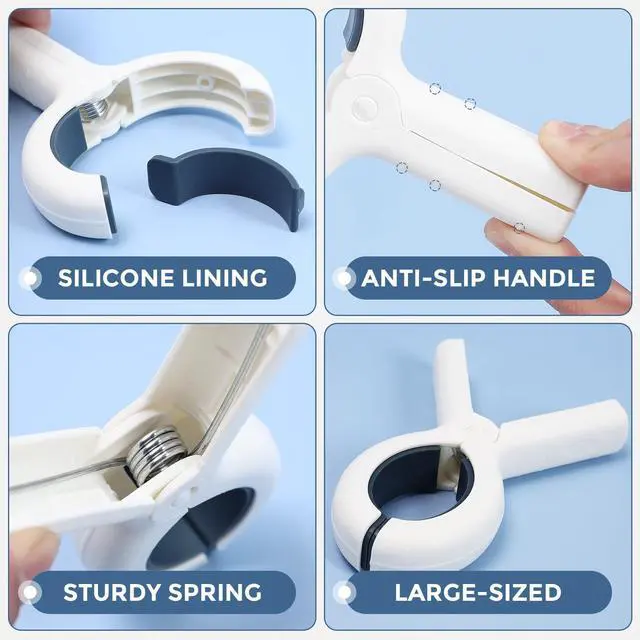 Alt view image 3 of 7 - Extra Large Beach Towel Clips - 8 Pack 5.1 Inch Chair Clips Heavy Duty