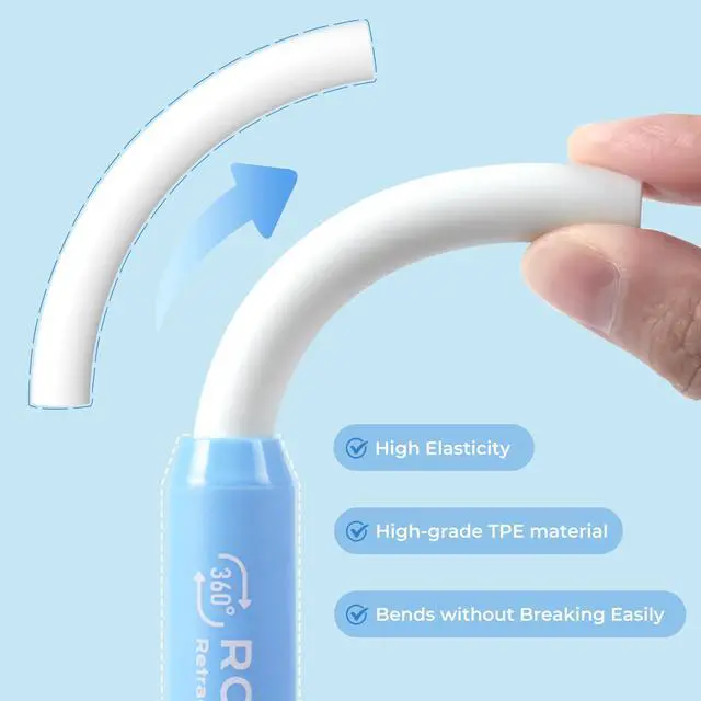 Alt view image 2 of 7 - 6 Pack Rotary Retractable Erasers, Soft TPE Rubber Twist Eraser