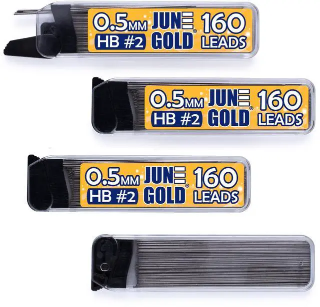 Main image of 0.5 mm, 640 Lead Refills, HB #2, 4 Dispensers/w 160 Pieces Each