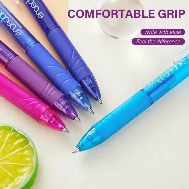 Alt view image 7 of 7 - Erasable Gel Pens Clicker, 14 Classic Colors, 0.7mm Fine Point Pens