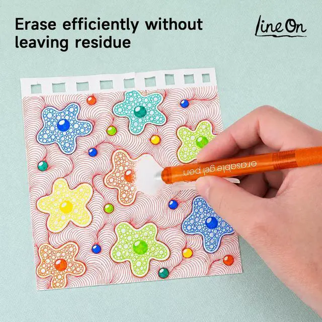 Alt view image 6 of 7 - Erasable Gel Pens, 15 Colors Retractable Fine Point Erasable Pens Clicker for Back to School, Assorted Color Inks, Make Mistakes Disappear for Drawing Writing Planner and Crossword Puzzles