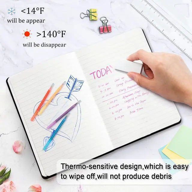 Alt view image 4 of 7 - 18 Assorted Colors Erasable Pen Refills, Gel Ink Refills Compatible with Erasable Pens, Fine Point 0.7 mm, Perfect for Writing Planner & Crossword Puzzles