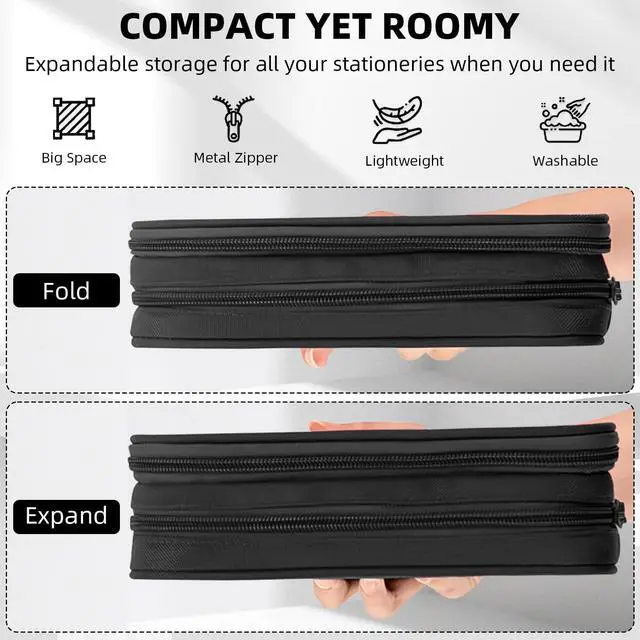 Alt view image 4 of 7 - Gamer Pencil Case for Boys, Large Boys Pencil Pouch for Kids Teens School, Big Capacity Pen Box Pen Bag Organizer with 2 Compartments & Zipper