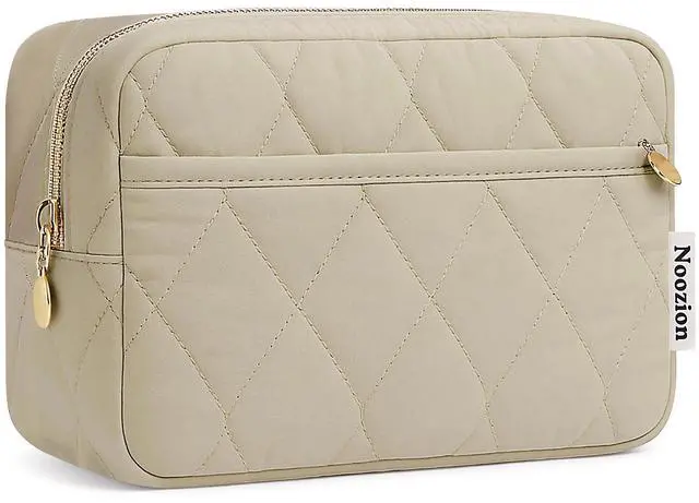 Main image of Makeup Bag Travel Toiletry Bag, Puffy Padded Cosmetic Bag for Women, Makeup Organizer Case, Wide-open Pouch Purse, Travel Essentials