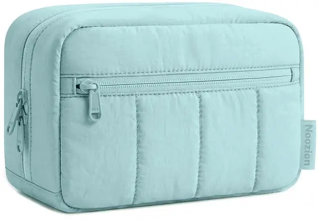 Main image of Makeup Bag Travel Toiletry Bag, Puffy Padded Cosmetic Bag for Women, Makeup Organizer Case, Wide-open Pouch Purse, Travel Essentials