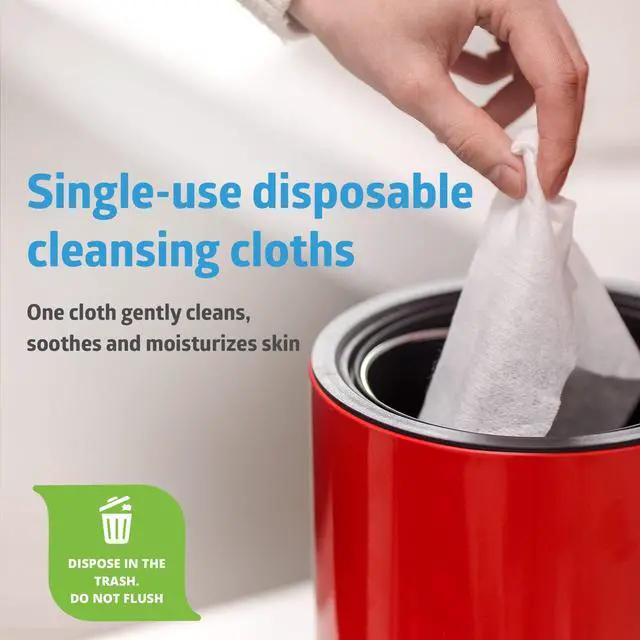 Alt view image 4 of 7 - FitRight Personal Cleansing Wipes with Aloe 8x10 Unscented 600 Count