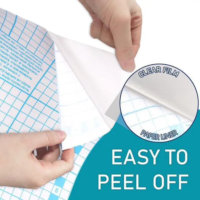 Alt view image 5 of 7 - 2 Pack Clear Contact Paper, Self Adhesive Book Cover, 17.5in x 5ft
