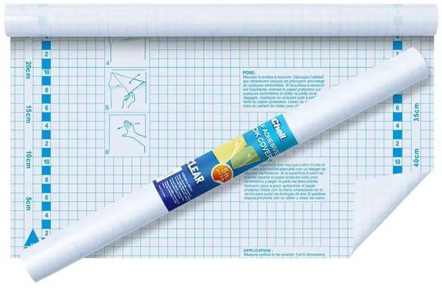 Main image of Clear Contact Paper for Books, Adhesive Book Cover, 17.5 in x 5 ft