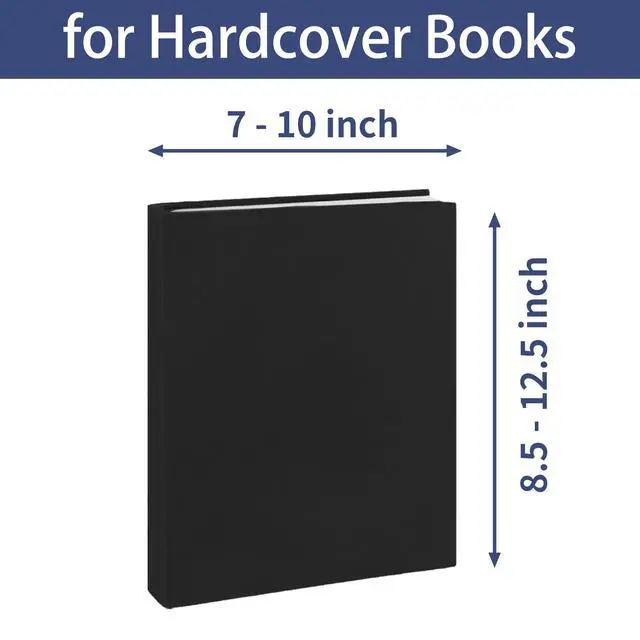 Alt view image 2 of 7 - Black Book Cover Jumbo, 1 Pack, 9x11 Inch Stretchable Book Sox