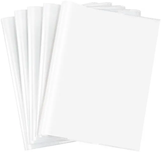 Main image of Book Covers, 10 Pieces Transparent Plastic Book Sleeve,21x30cm