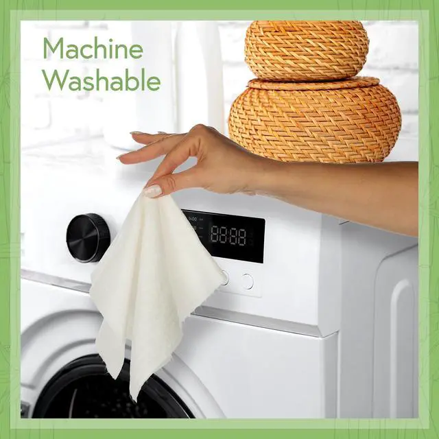 Alt view image 3 of 7 - Reusable Paper Towels Bamboo | Ultra Absorbent & Durable | Reusable Paper Towel Washable Roll | FSC Certified | 100% Rayon Derived From Bamboo | Towel Alternative | 20 Sheets, 12"x11" | 1 Roll