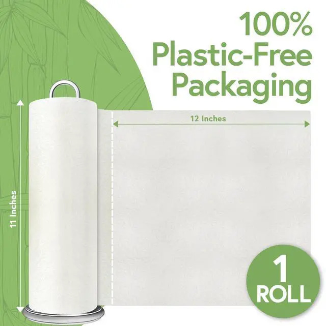 Alt view image 4 of 7 - Reusable Paper Towels Bamboo | Ultra Absorbent & Durable | Reusable Paper Towel Washable Roll | FSC Certified | 100% Rayon Derived From Bamboo | Towel Alternative | 20 Sheets, 12"x11" | 1 Roll