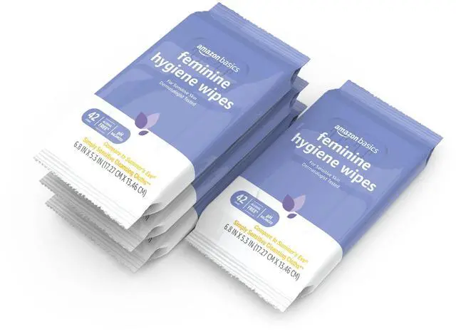 Main image of Flushable Feminine Hygiene Wipes, pH Balanced, Gynecologist Tested, Septic and Sewer Safe, Fresh Scent, Alcohol Free, 168 Count (4 Packs of 42)