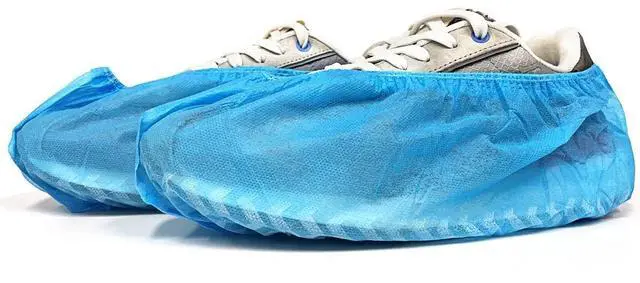 Main image of XL Shoe Covers Disposable Non Slip, 100pcs (50 pairs) Thickened and Oversized (17.7inch) Foot Booties Covers for Home Guests, Keep the Floor Clean, Up to US Men's 12 & US Women's 14