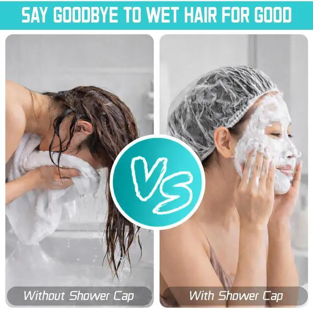 Alt view image 5 of 7 - 100 Disposable Shower Caps for Women & Men, 20.5in