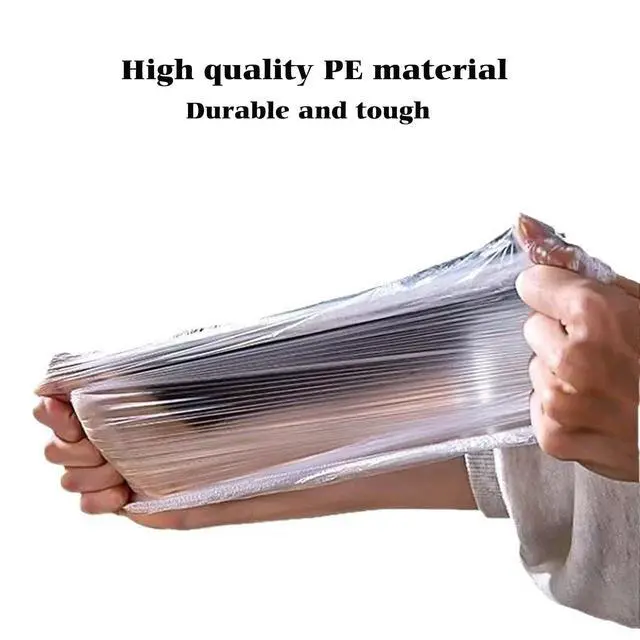 Alt view image 4 of 7 - 200PCS Disposable Shower Caps, Plastic Clear Hair Cap Large Thick Waterproof Bath Caps for Women & Men Unisex Reusable Travel Essentials for Deep Conditioning, Hair Treatment, Hotel, Spa, and Home Use