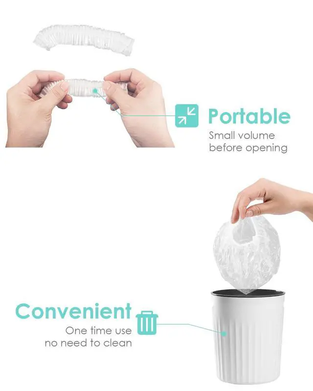 Alt view image 5 of 7 - Disposable Shower Cap, 100 PCS Hair Cap Thickening Clear Plastic Waterproof Bath Caps for Hair Treatment, Spa Salon Hotel and Home Use, Portable Travel(17.3)
