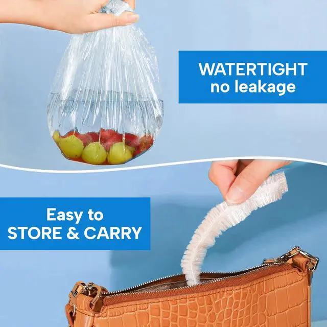 Alt view image 7 of 7 - Thick Large Disposable Shower Caps for Women, 110 Pack Clear