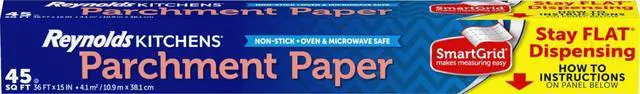Main image of Kitchens Stay Flat Parchment Paper Roll with SmartGrid, 45sq ft