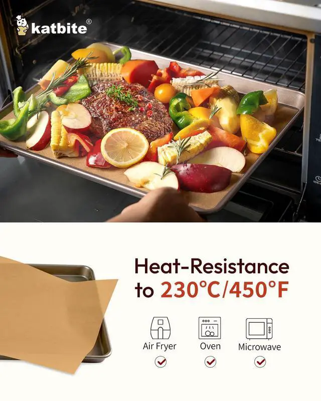 Alt view image 5 of 7 - Parchment Paper Baking Sheets, 75 Pcs 12x16 Inch Brown, Heavy Duty