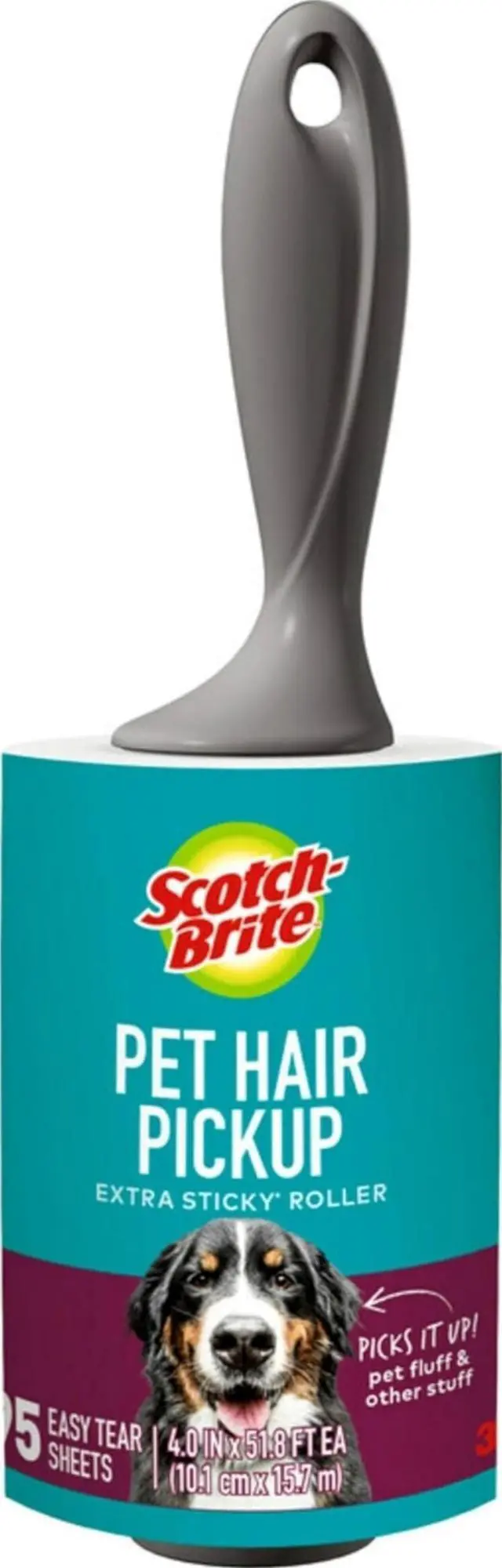 Main image of Pet Hair Extra Sticky Lint Roller, 95 Sheets Total,1 Pack