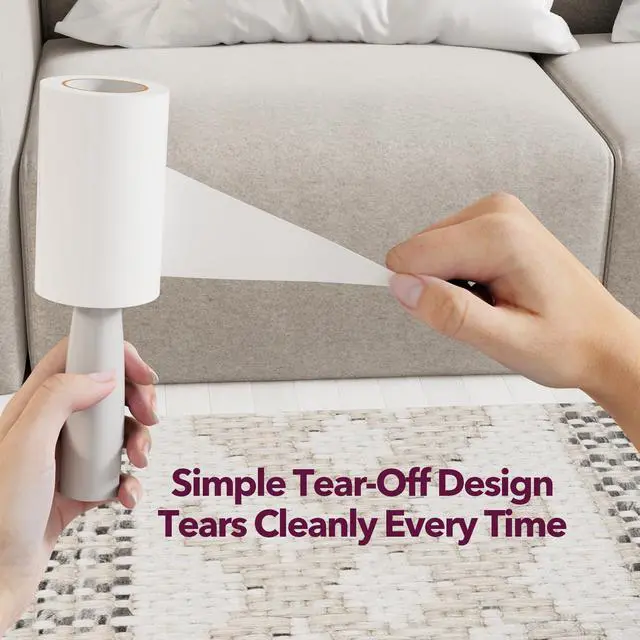 Alt view image 3 of 6 - Lint Rollers for Pet Hair Extra Sticky, 880 Sheets Mega Value Set Lint Roller with 4 Upgraded Handles, 8 Rollers Portable Pet Lint Remover for Clothes, Furniture, Carpet, Dog & Cat Hair Removal