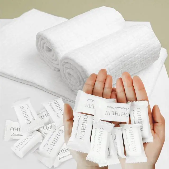 Main image of Disposable Towel Thicker Style Magic Compressed Towel Large Size Coin Tissue Portable Washcloth Reusable for Travel Camping Hiking Outdoor Sports Beauty Salon