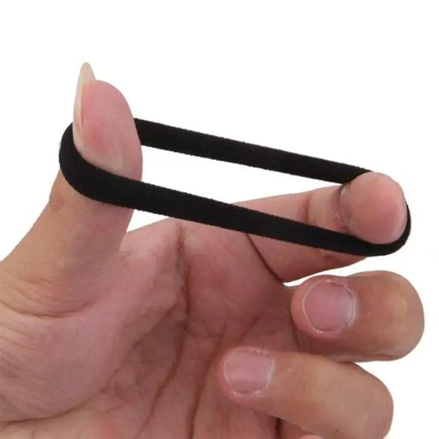 Alt view image 6 of 7 - Hair Bands Hair ties for Thick Hair 100PCS Seamless Cotton Simply Ponytail Holders Headband Scrunchies Hair Accessories No Crease Damage (Neutral Colors)