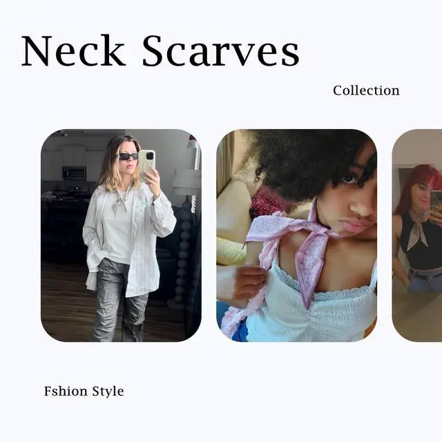 Alt view image 4 of 7 - 4Pcs Fashion Scarves for Women, Multifunctional Satin Scarf for Bag