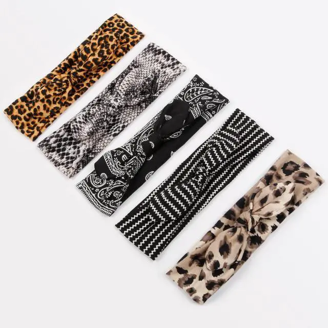 Alt view image 7 of 7 - 12 Pack Bow Headbands for Women Elastic Headwraps Hair Band Knotted Headband Rabbit Ears Turban Fashion Sport Cute Hair Accessories