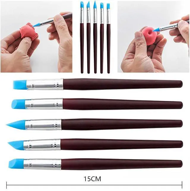 Alt view image 4 of 7 - 35pcs Clay Sculpting and Pottery Tools Kit - Air Dry and Polymer Clay Dotting Tools - Ceramic Supplies for Modeling and Shaping - For Kids and Adults