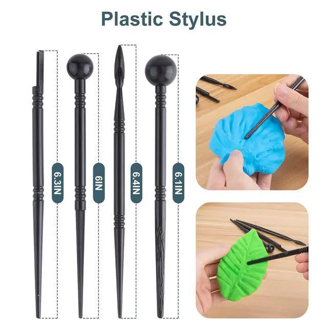 Alt view image 6 of 7 - Polymer Clay Tools Kit, 25PCS Pottery Clay Sculpting Modeling Tools