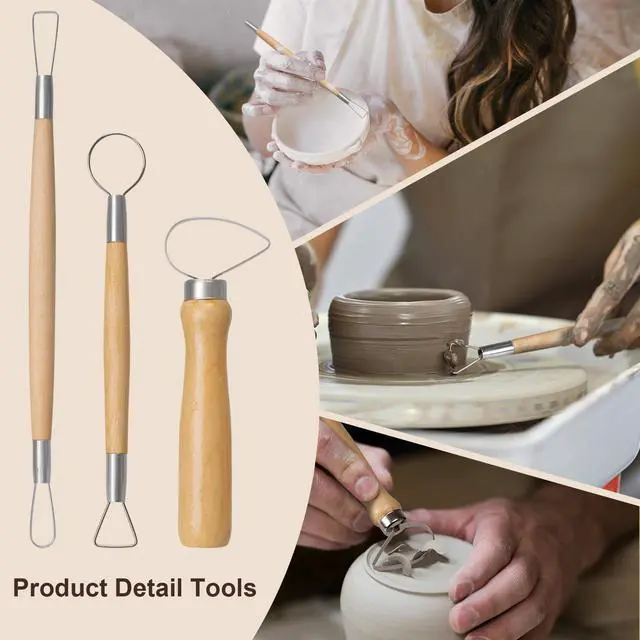 Alt view image 4 of 7 - 43 Pcs Polymer Clay Sculpting Tools Kit for Adults, Light Yellow