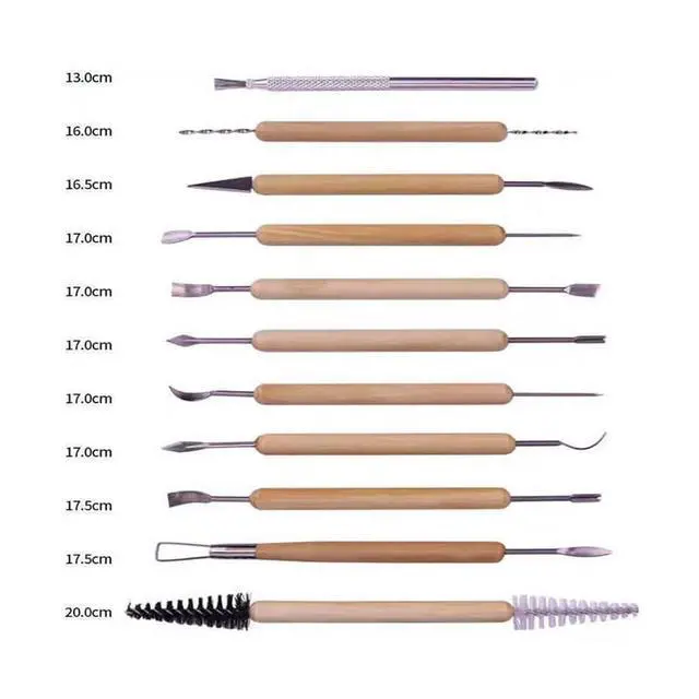 Alt view image 2 of 7 - 35pcs Clay Sculpting and Pottery Tools Kit - Air Dry and Polymer Clay Dotting Tools - Ceramic Supplies for Modeling and Shaping - For Kids and Adults